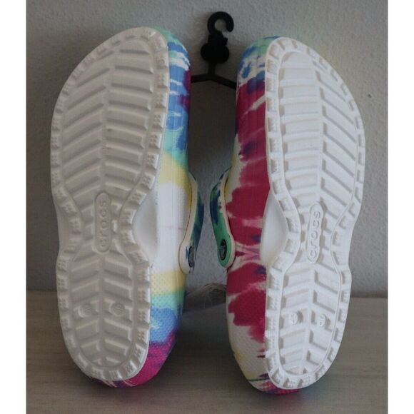 Crocs 206341-4SO Unisex Sz Men's 7 Women's Sz 9 Tie Dye Classic Lined Clogs - Picture 3 of 6